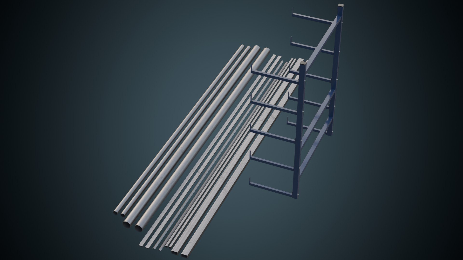 Pipe Rack 1A 3D Model - TurboSquid 2250793