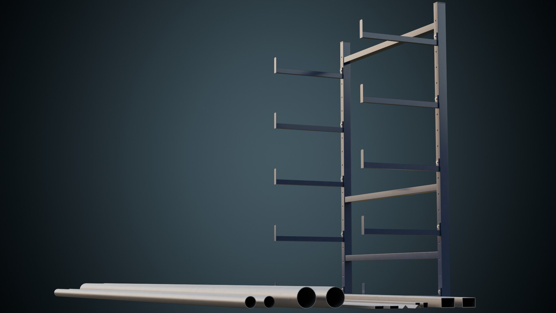 Pipe Rack 1A 3D Model - TurboSquid 2250793