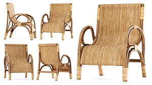 Elli Rattan Armchair by Bpoint Design model