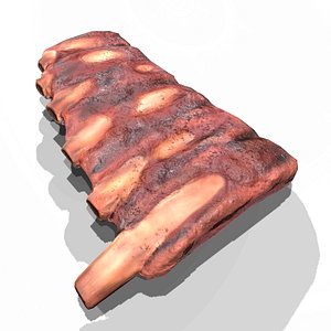 PorkRibsGrilled 3D model