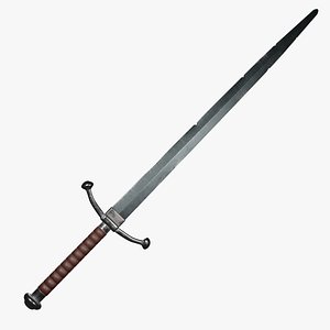 3D Two-handed sword