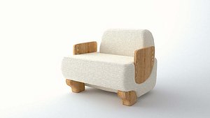 3D GRATITUDE ARMLESS LOUNGE CHAIR