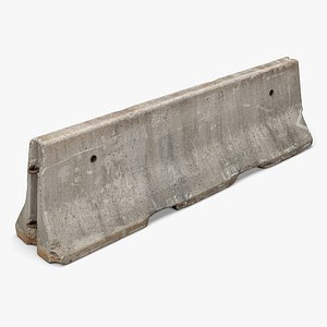 Concrete Barrier 01 - 8K Scan