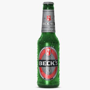 3d beck s beer bottle