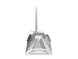 spaceship space-pod 3d max