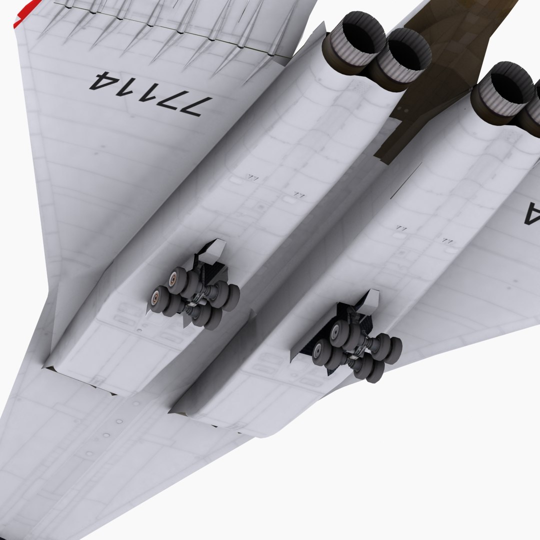 aircraft tupolev nasa 3d model