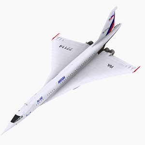 aircraft tupolev nasa 3d model