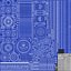 Industrial Hydraulic Pump Unit Blue