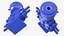 Industrial Hydraulic Pump Unit Blue