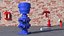Industrial Hydraulic Pump Unit Blue