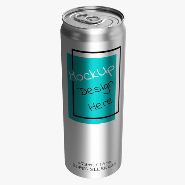 Super sleek beverage can 473 ml 16 oz model