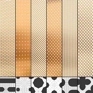 Perforated panels set