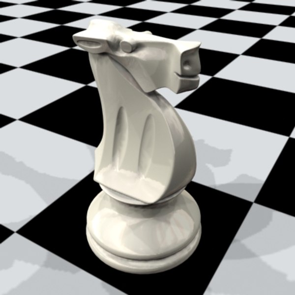 Horse Chess Game Piece - Cavalo Jogo de Xadrez 3D model