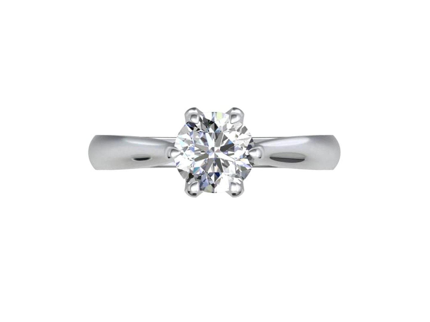 Engagement ring solitaire diamond render model - TurboSquid 1622147