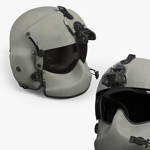 Gentex HGU-56 P Protective Flight Helmet Rigged 3D