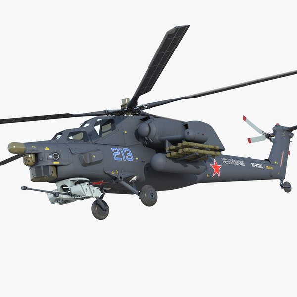 modelo 3d Helicóptero de ataque MI 28H Havoc Rigged - TurboSquid 1188639