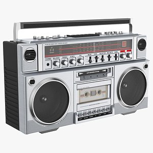 Retro Boombox Cassette Player