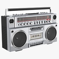 Retro Boombox Cassette Player