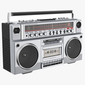 Retro Boombox Cassette Player