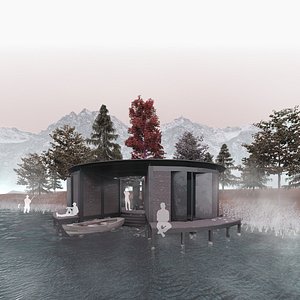 cottage architecture 3D model