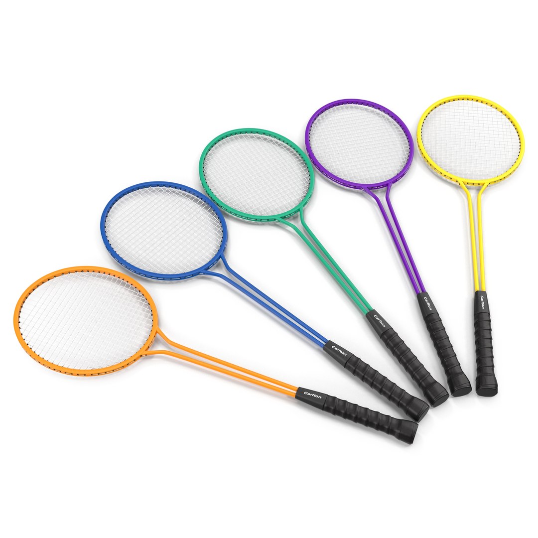 Badminton Rackets 3D Models Set 3D model preview