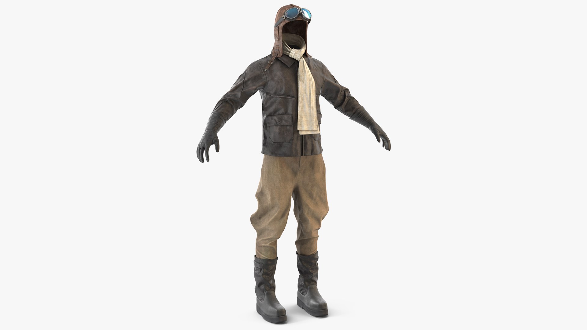 Pilot Uniforms of the 1930s 3D model preview