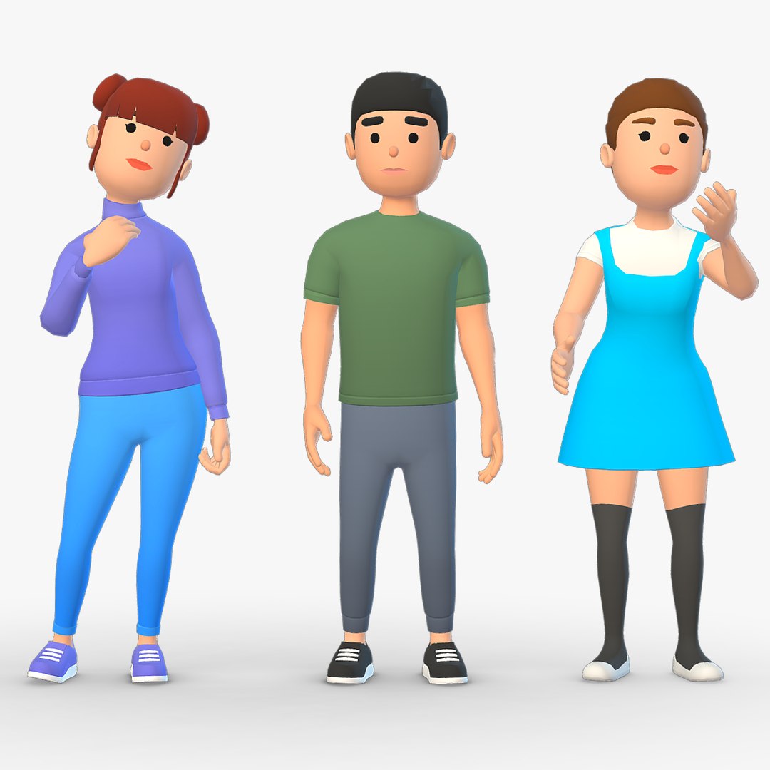 HYPER CASUAL CHARACTERS VOLUME 1 3D model - TurboSquid 1837468