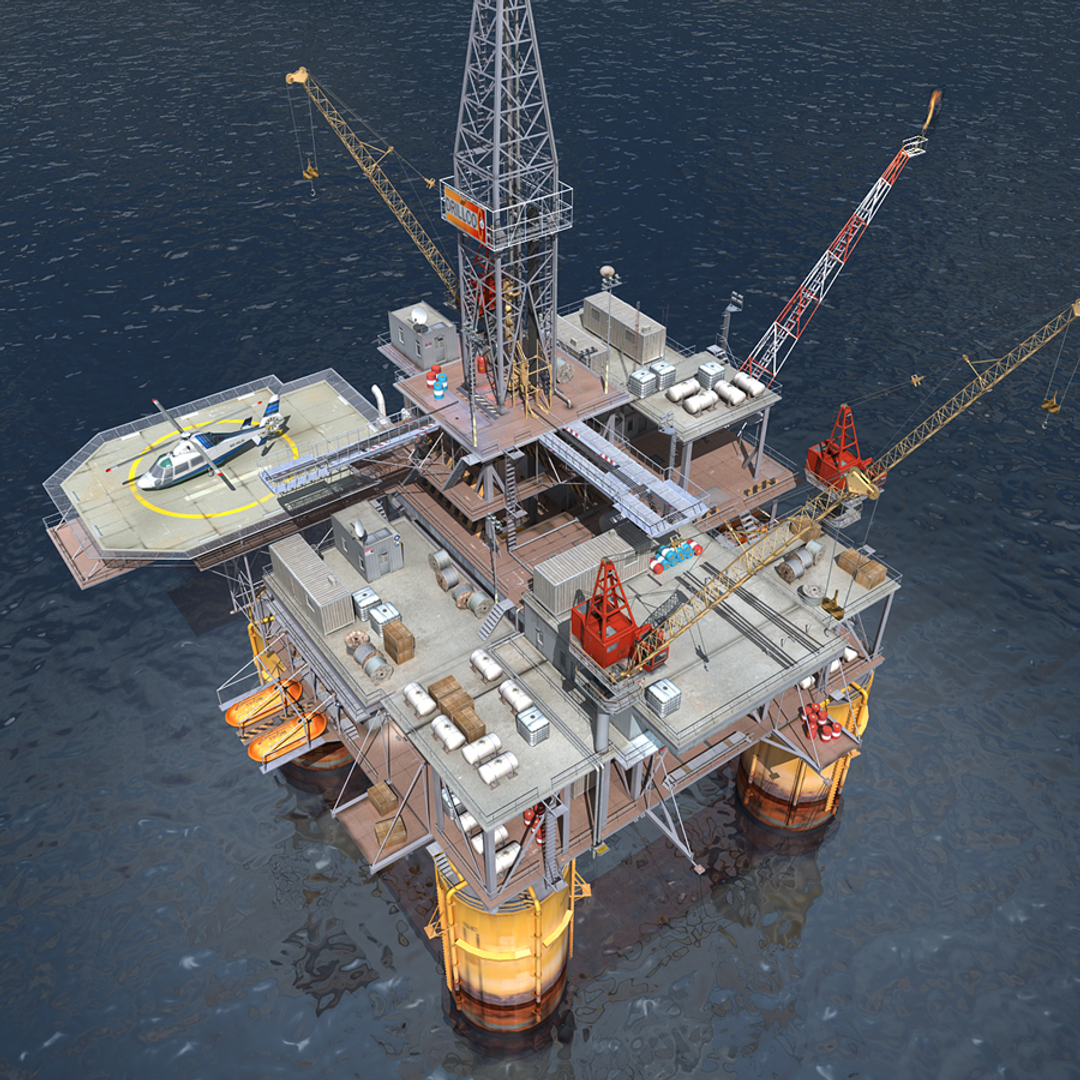 3d oil rig