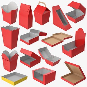 15 Food Package Boxes Collection