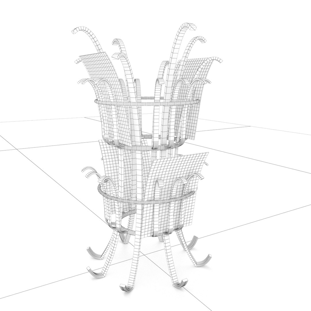 3D Steel Magazine Rack - TurboSquid 1266250