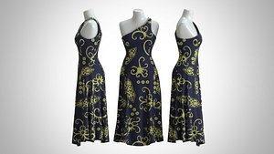 Woman Dress 2 Ethnic Batik Kalimantan model