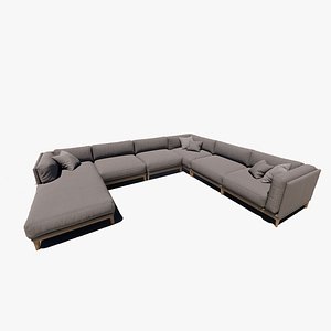  Revit 4 parts-sofa rfa