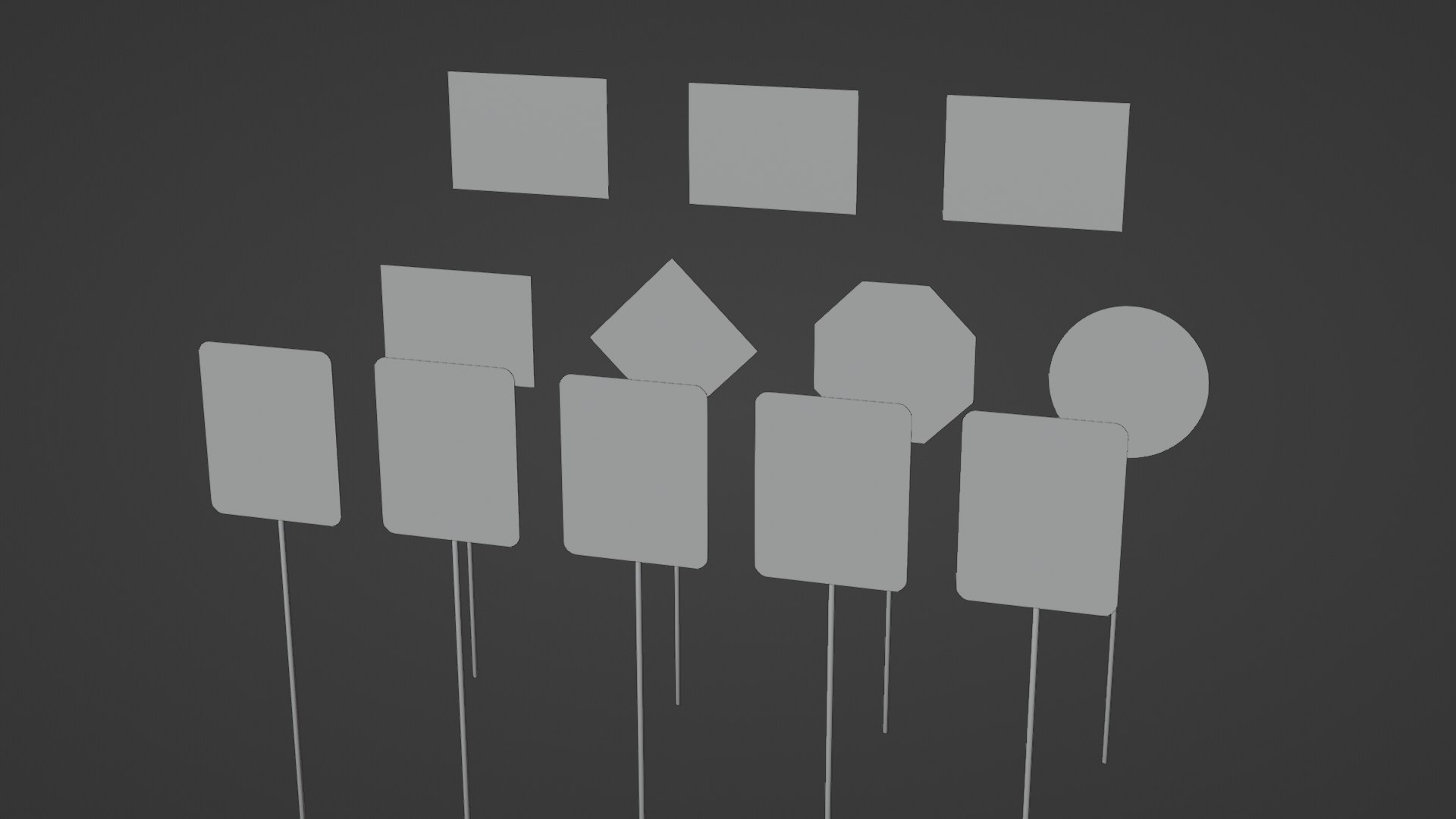 3D Signs And Road Signs - TurboSquid 2110697