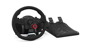logitech gaming wheel controller 3D model