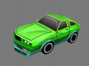 cartoon car 3D model