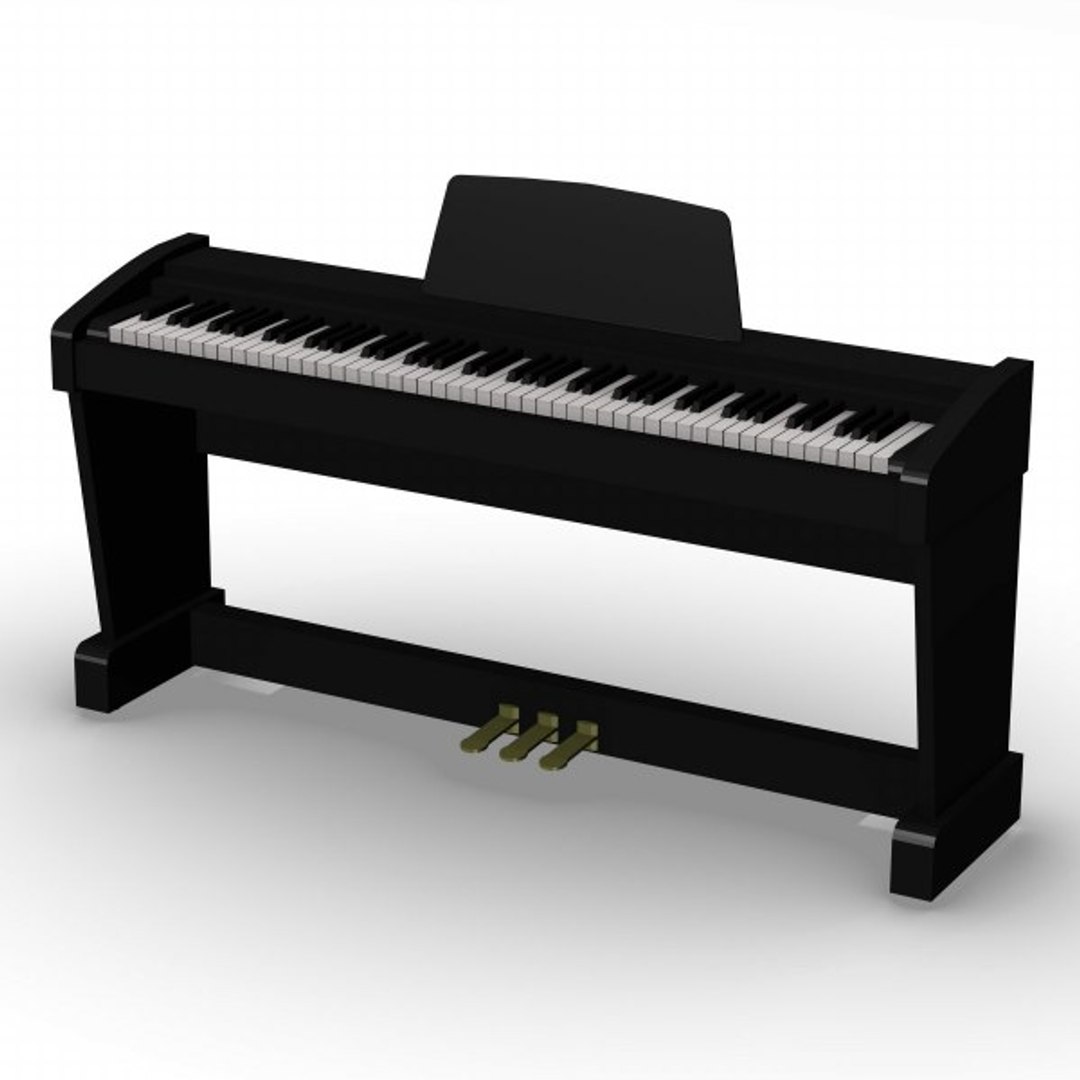 digital piano 3d model