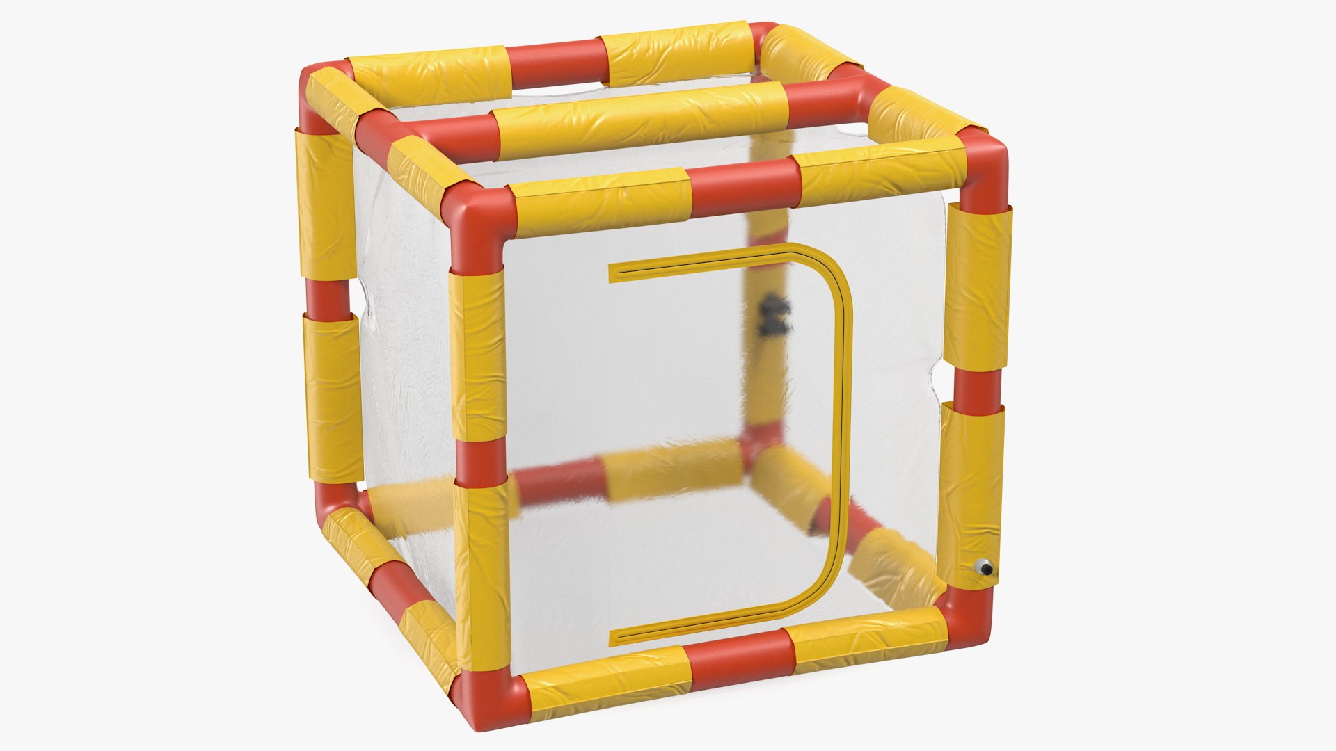 Inflatable Tubular Mobile Isolation Chamber 3D model preview