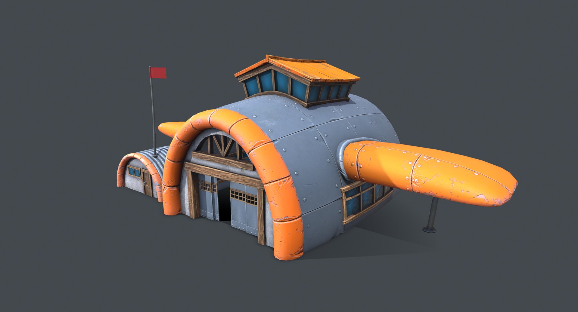3D ready cartoon air hangar model https://p.turbosquid.com/ts-thumb/Cc/eZc5ET/4qPR1yDv/screenshot001/png/1568662393/1920x1080/fit_q87/4eeab9ebb07d79f6260939df6fcd035385be7b7b/screenshot001.jpg