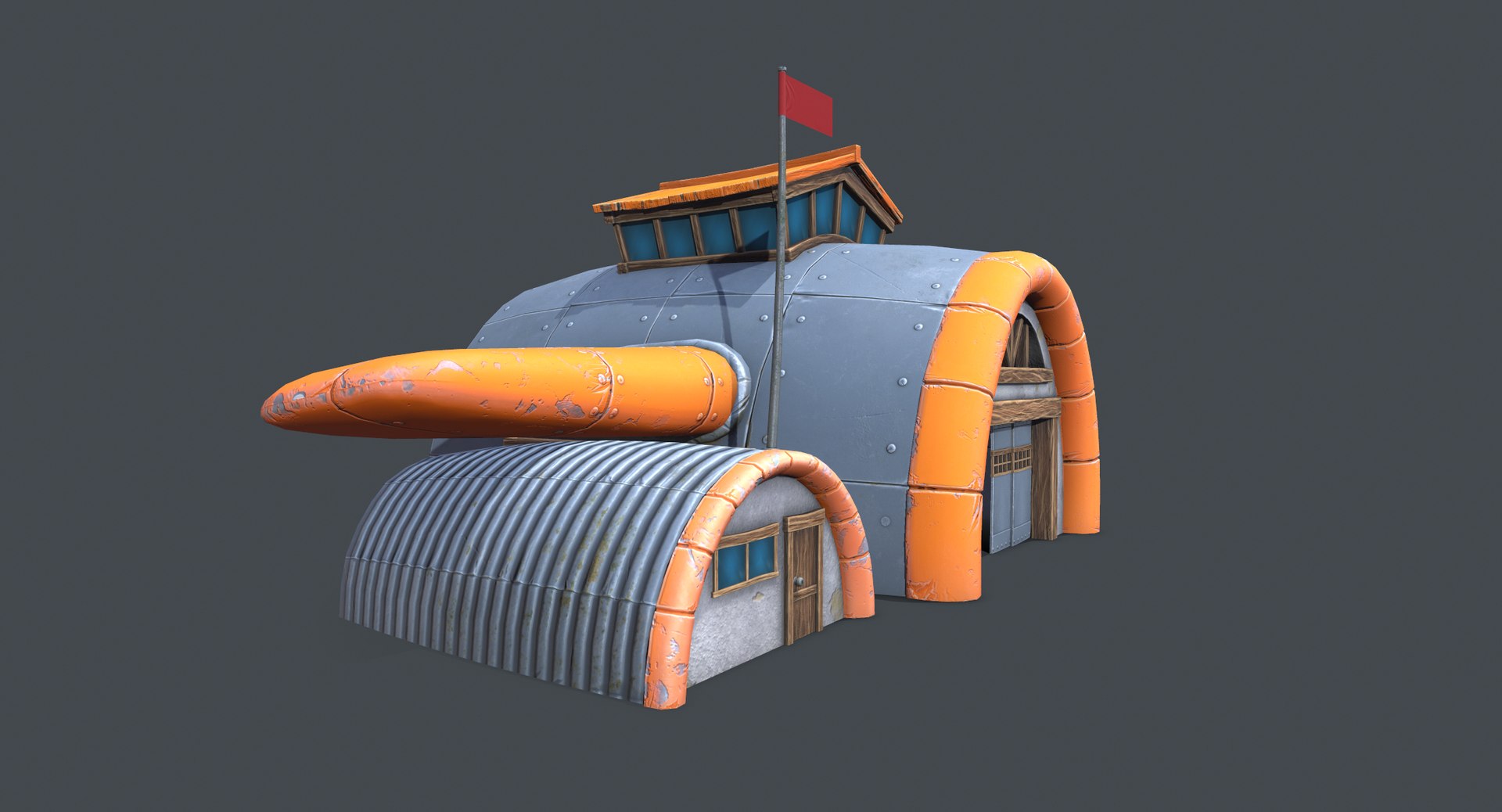 3D ready cartoon air hangar model https://p.turbosquid.com/ts-thumb/Cc/eZc5ET/aNMD8Y2L/screenshot004/png/1568662393/1920x1080/fit_q87/2a6df90425826adc9fb2bf2cad70a46005d23c0e/screenshot004.jpg