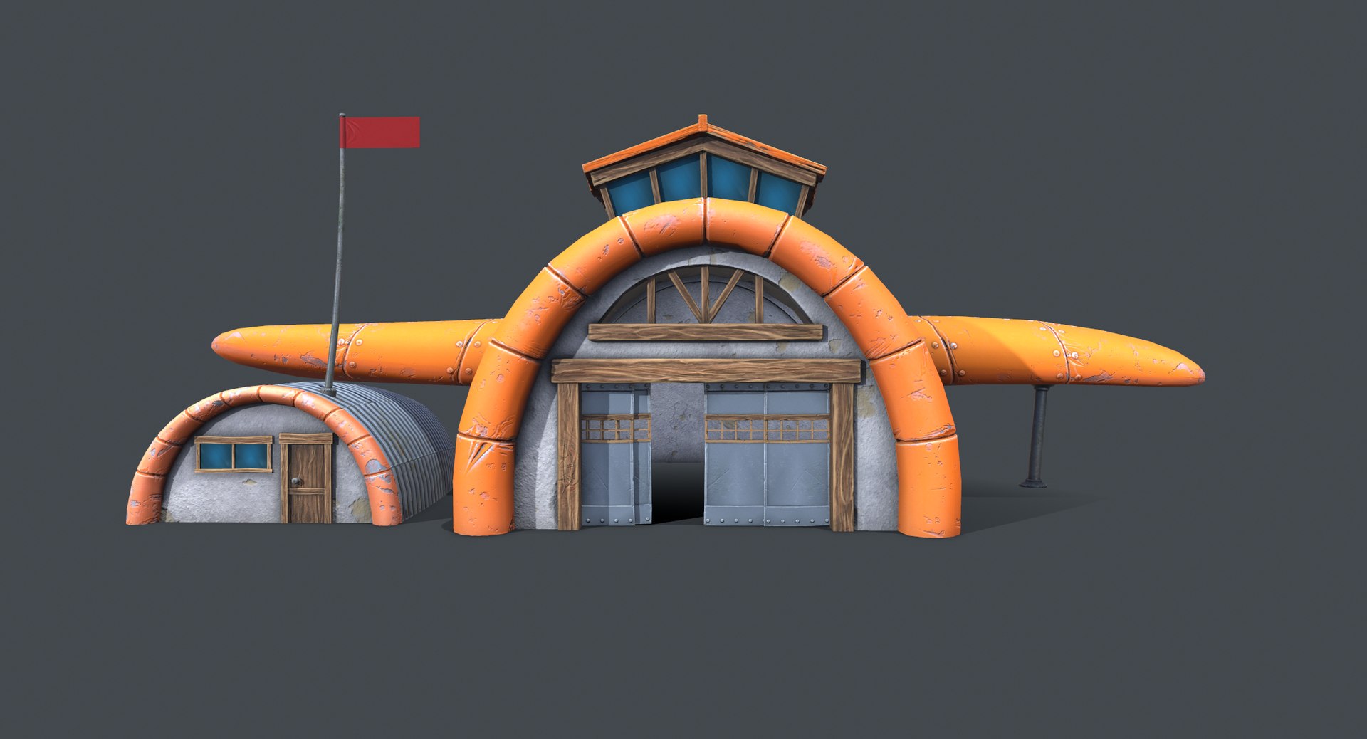 3D ready cartoon air hangar model https://p.turbosquid.com/ts-thumb/Cc/eZc5ET/aqKOEXqJ/screenshot002/png/1568662393/1920x1080/fit_q87/c62d0e4b5cd3fd7bc627bdcefd5e2b6e0c34ae23/screenshot002.jpg