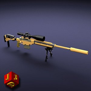 3d 50bmg tac-50 sniper rifle