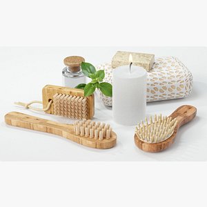 3D Bathroom Bath Amenities Brushes Aromatherapy