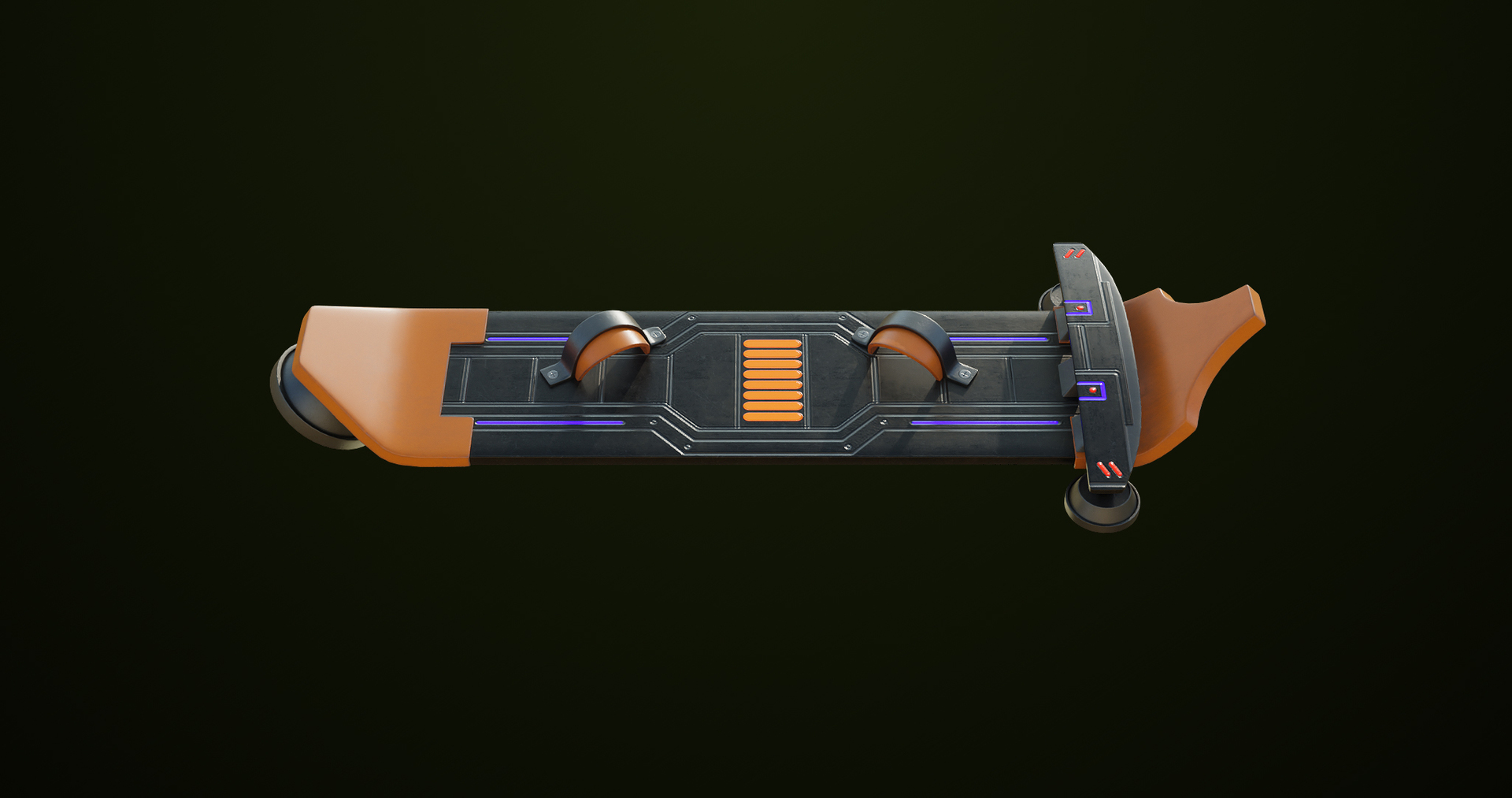 3D 5 Sci Fi Hoverboards All PBR Unity UE Textures Included model ...