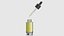 3D dropper bottle with drop