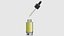 3D dropper bottle with drop
