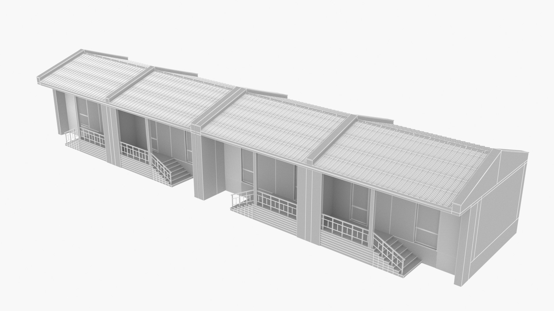 3D Model Hotel Motel - TurboSquid 2542760
