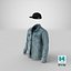 Chaqueta vaquera para hombre con camiseta y gorra 12