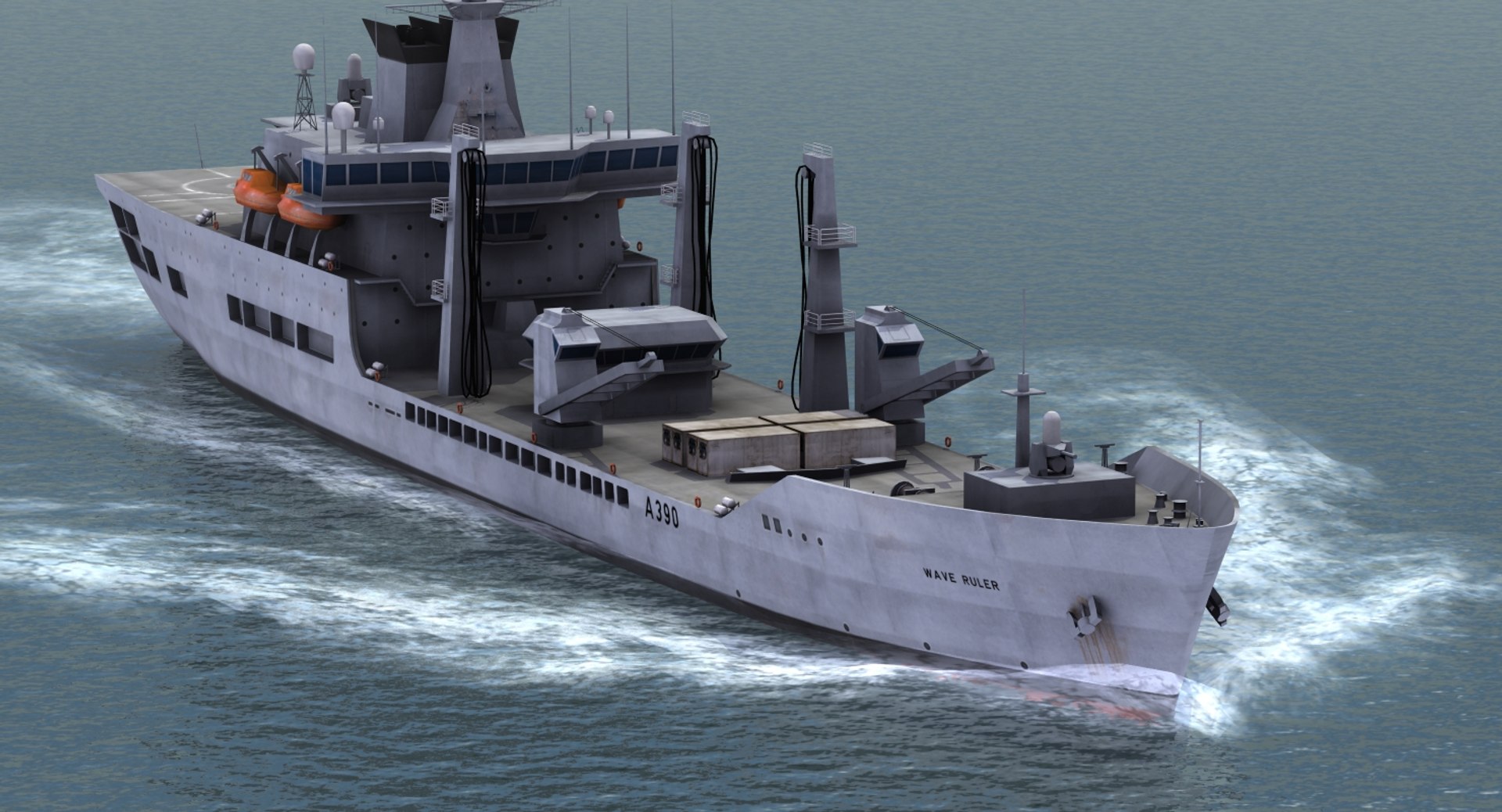 3d model wave ruler a390