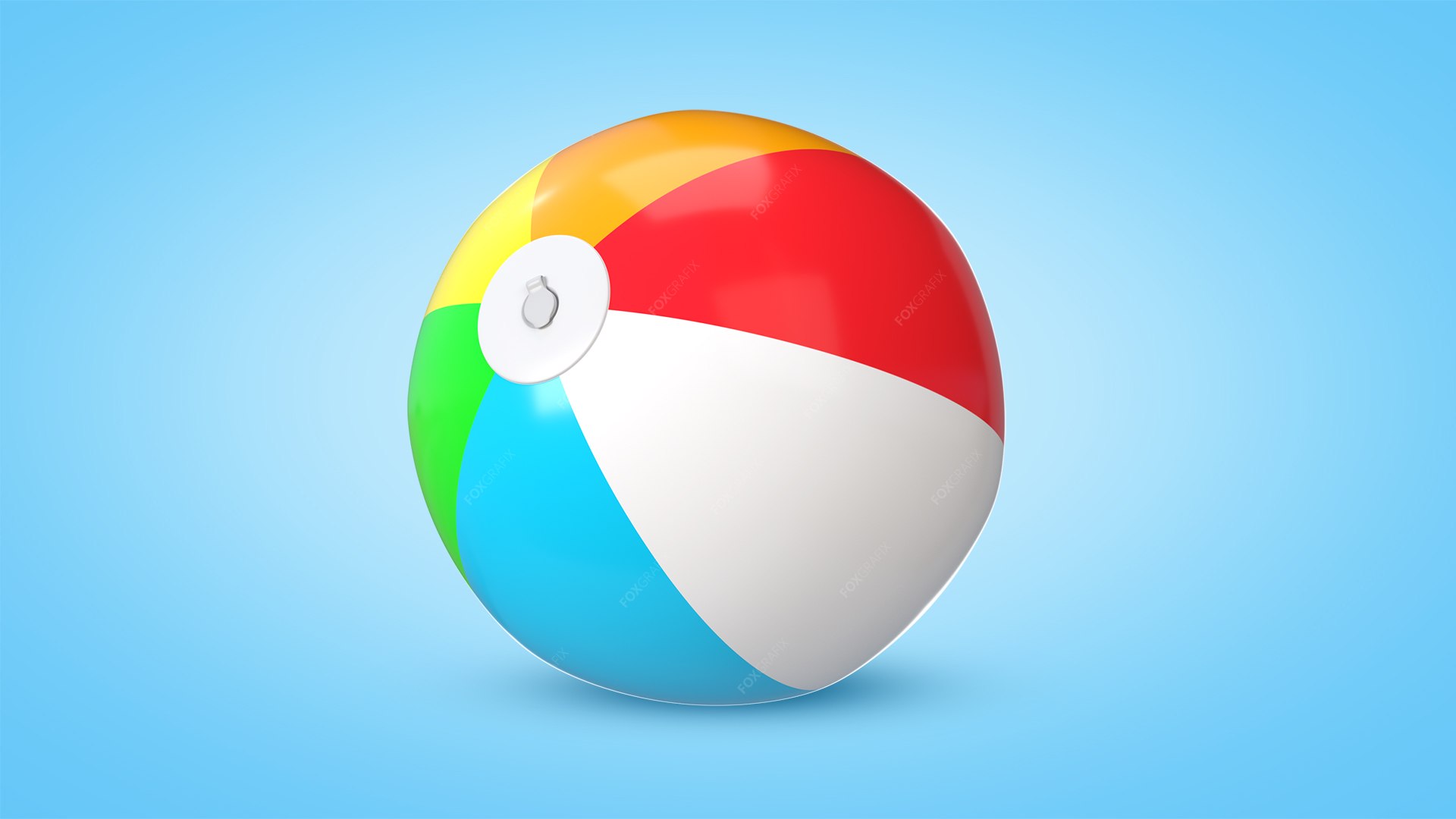 Beach Ball Lowpoly 3D Model TurboSquid 2105412