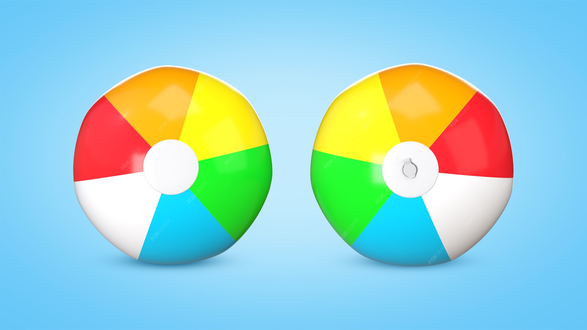 Beach Ball Low-poly 3D model - TurboSquid 2105412